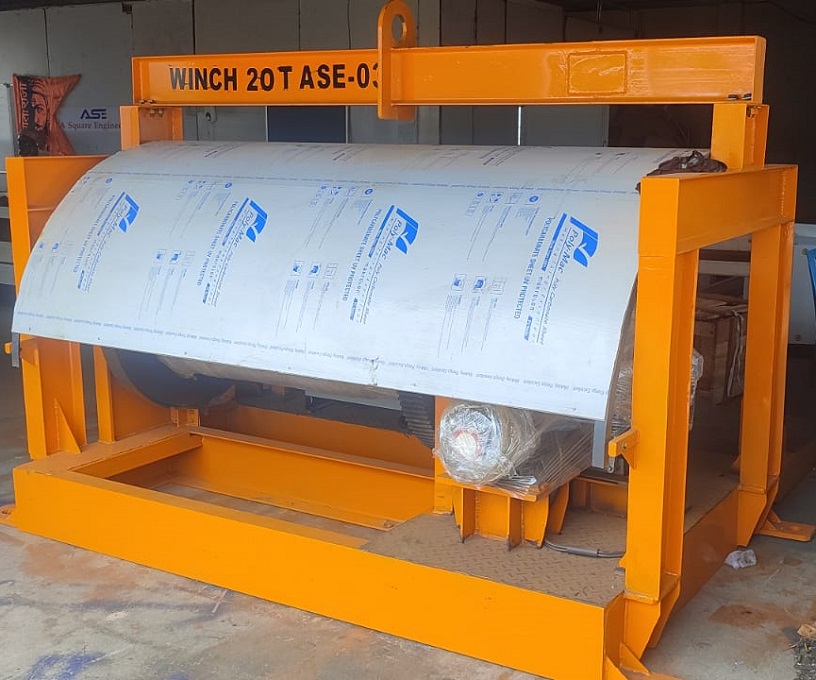 Electric winch crane